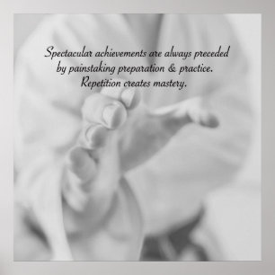 Upprepning skapar mastery. poster