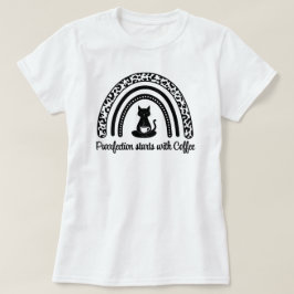 Upprepningen börjar med kaffe t shirt