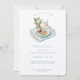 Upprepningsdagsmat för båge | Winter Wedding Inbjudningar