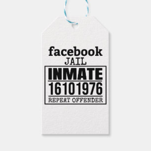 Upprepningsförbrytare för Facebook Jail Presentetikett