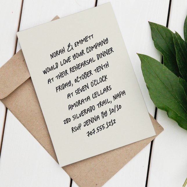 Upprepningsmiddag för Sketch-markör Inbjudningar (Skapare uppladdad)