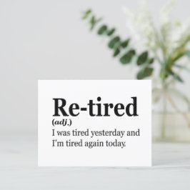 Uppretad definition Funny Pension Far Gift Vykort