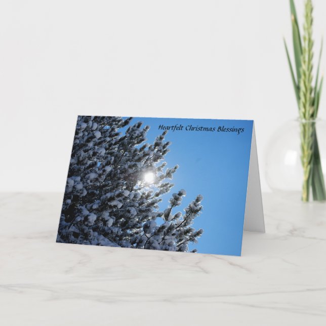 Uppriktiga julvälsignelser helgkort (Framsida)