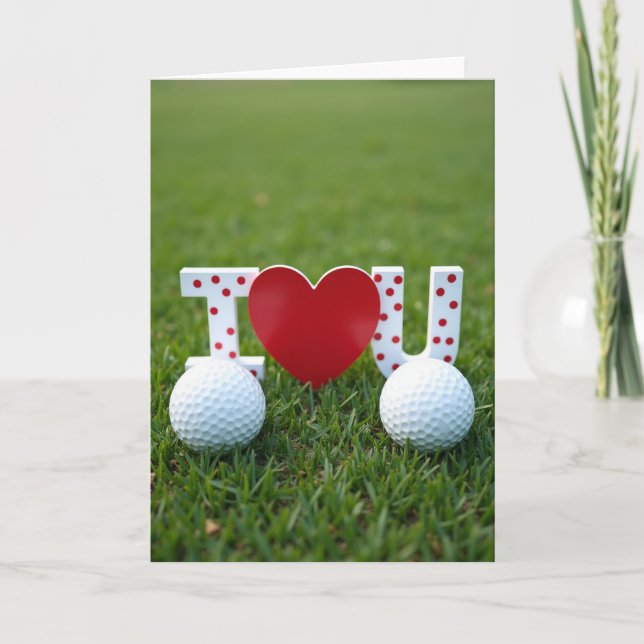 Uppriktigt golfbanekort kort (Framsida)