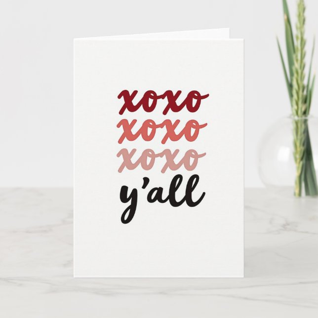 Uppriktigt manus Xoxo-kort Kort (Framsida)
