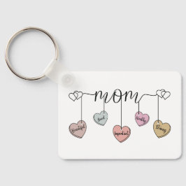 Uppriktigt moderhjärtte charm: mors dag & födelsed nyckelring