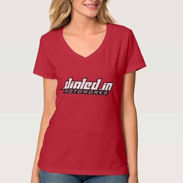 Uppringd i motorcykelns Logotyp T-shirt (Framsida)