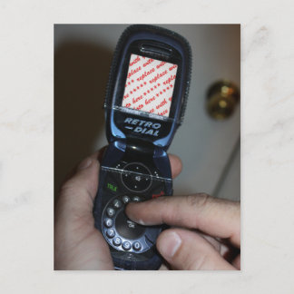 Uppringd mobilt Mobilt foto Ram Vykort