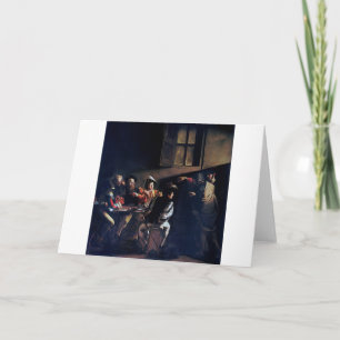 Uppringningen av Saint Matthew, Caravaggio Kort