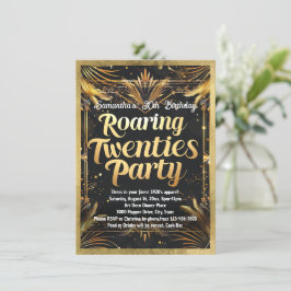 Upprinnande 20-årsjubileum Party 1920-talet Social Inbjudningar