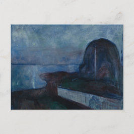 Upprinnande kväll av Edvard MUNCH,symbollistmålare Vykort