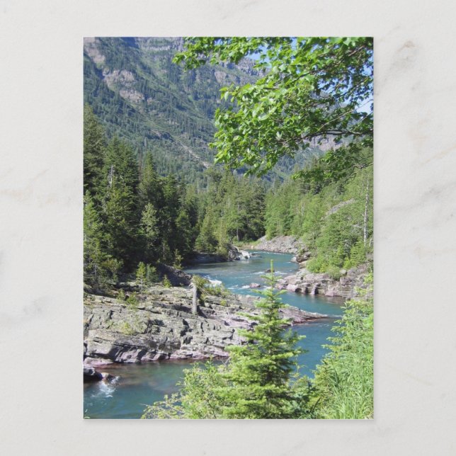 Upprinnande nationalskog vykort (Framsida)