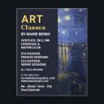 Upprinnande natten över Rhone, konstklasser Flygblad<br><div class="desc">Början på Rhone,  Art Teacher,  Art Class Reklamation Flyer från Affärskortet Store.</div>
