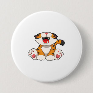 Upprinnande tiger knapp