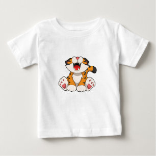 Upprinnande tiger t shirt