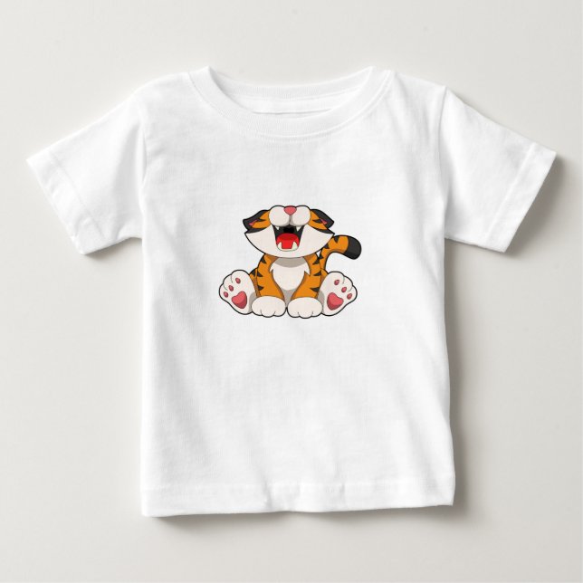 Upprinnande tiger t shirt (Framsida)
