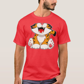 Upprinnande tiger t shirt