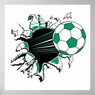 Upprivning av fotboll poster