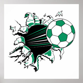 Upprivning av fotboll poster