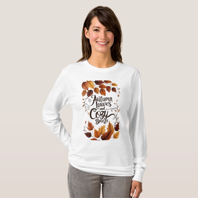 Upprörande detaljerat handtagen liggande t shirt (Hel framsida)