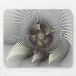 Upprörande Figur, modern Abstrakt Fractal Art Musmatta