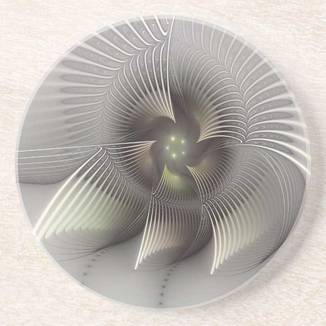 Upprörande Figur, modern Abstrakt Fractal Art Underlägg (Framsidan)