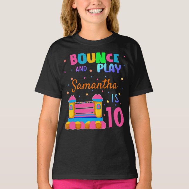 Upprörande Födelsedagsfest Girl T. T Shirt (Framsida)