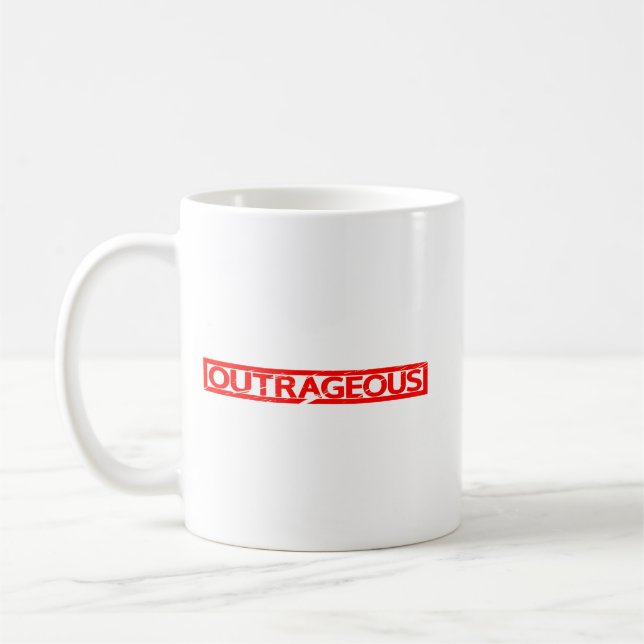 Upprörande Frimärke-kaffe Mugg (Vänster)