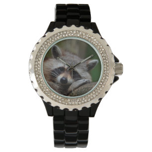 Upprörande gullig babyRaccoon Armbandsur