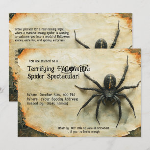 Upprörande HALLOWEEN Spider Spectacular! Inbjudningar