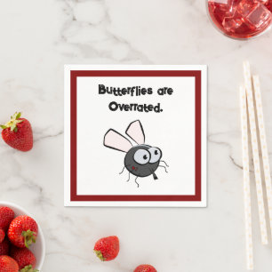 Upprörande Mosquito Thinks Han är Cute Funny Kryp Pappersservett