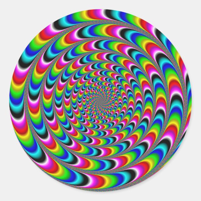 Upprörande Runt Klistermärke (Framsida)