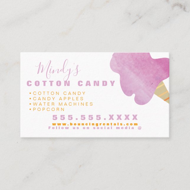 Upprörande uthyrning av slottsjumphus Bounge Party Visitkort (Framsida)