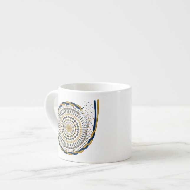 Upprullande specialmugg espressomugg (Framsida vänster)
