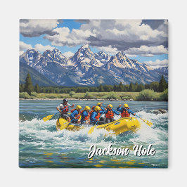 Upprustning i Jackson Hål Wyoming Magnet