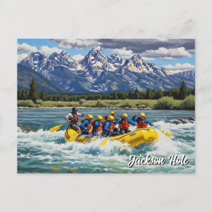Upprustning i Jackson Hål Wyoming Vykort