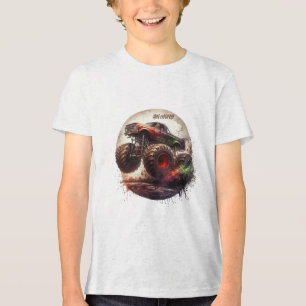 “Upprymd & redo att rulla” specialbeställd monster T Shirt