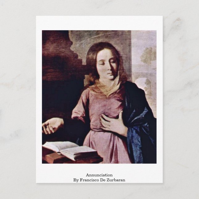 Uppsägning av Francisco De Zurbaran Vykort (Framsida)