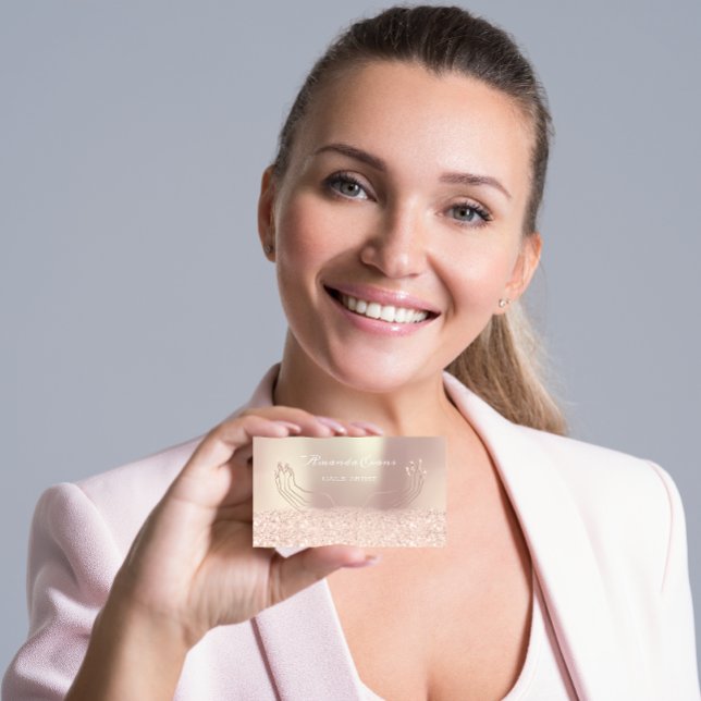 Uppsägningskort för konstnärer från Glitter Guld Tidsbeställning Kort (Skapare uppladdad)