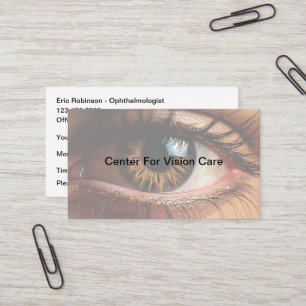 Uppsägningskort för oftalmologi Vision Care Visitkort