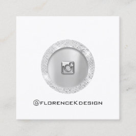 Uppsägningskort Ro Vit Logotyp Social-kvadrat med 