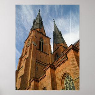 Uppsala Cathedral Print Poster