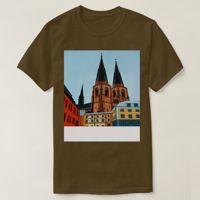 Uppsala Sverige 2 T Shirt (Design framsida)