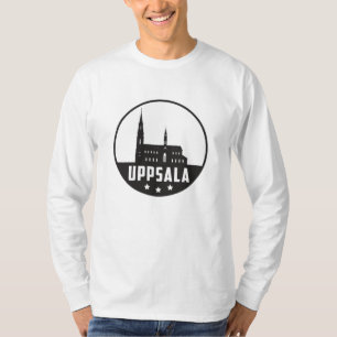 Uppsala Sverige City Skyline Cityscape Funny Gift T Shirt
