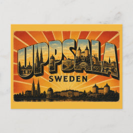 Uppsala Sverige Katedral Vykort