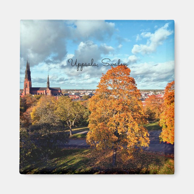 Uppsala, Sverige liggande Magnet (Framsidan)
