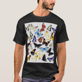 Uppsamling av fjärilar från vintagen. t shirt