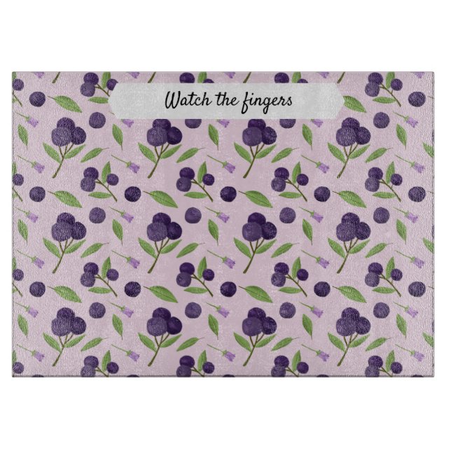 Uppsamling av frukt Basket Mönster - blåbär (Framsidan)