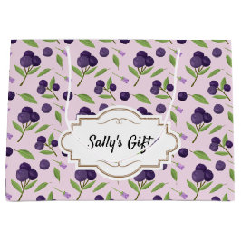 Uppsamling av frukt Basket Mönster - blåbär