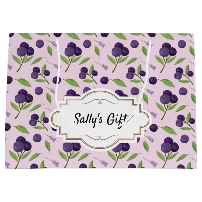 Uppsamling av frukt Basket Mönster - blåbär (Framsidan)